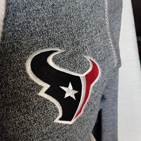 NFL Houston Texans 100% Cotton Women's Blue Hoodie with Lace-Up Detail - Picture 3 of 11